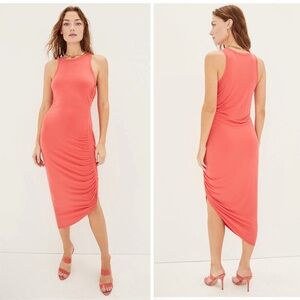 Veronica Beard Jeans Haylee Tank Dress Coral XS